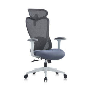 VOFFOV® Mesh Computer Chair with Adjustable Lumbar Support and Height,Gray