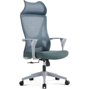 VOFFOV® Office Chair with Headrest Lumbar Support Armrest