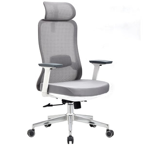 VOFFOV® Mesh Chair with 3D Adjustable Headrest & Armrest, Gray