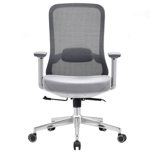 VOFFOV® Office Chair with Lumbar Support 3D Armrest, Gray