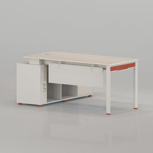 VOFFOV® Modern L-Shaped Computer Desk with File Storage Solutions