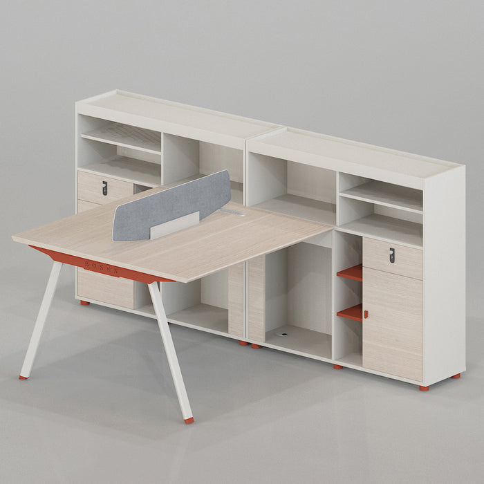 VOFFOV® 2 Cluster Workstation with Hutch Storage