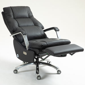 VOFFOV® Electric Power Recliner Leather Recliner, Black