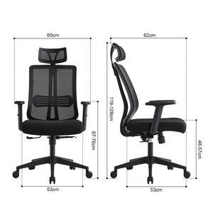 Office chair seat height 65cm hot sale